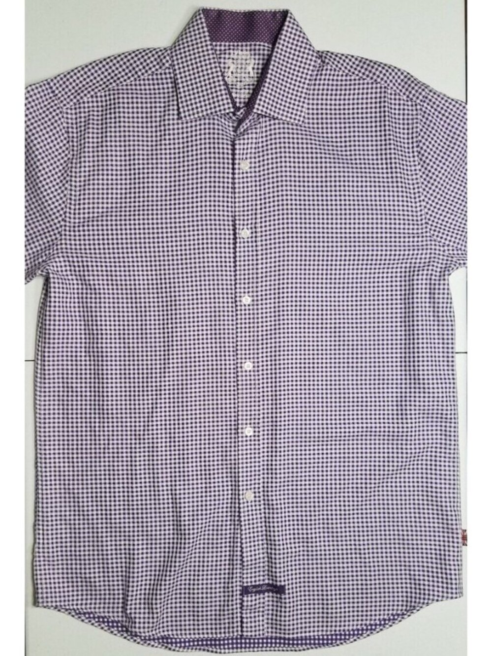 English Laundry Long Sleeve Button Up Flip Cuff Business Preppy Shirt Men's 16